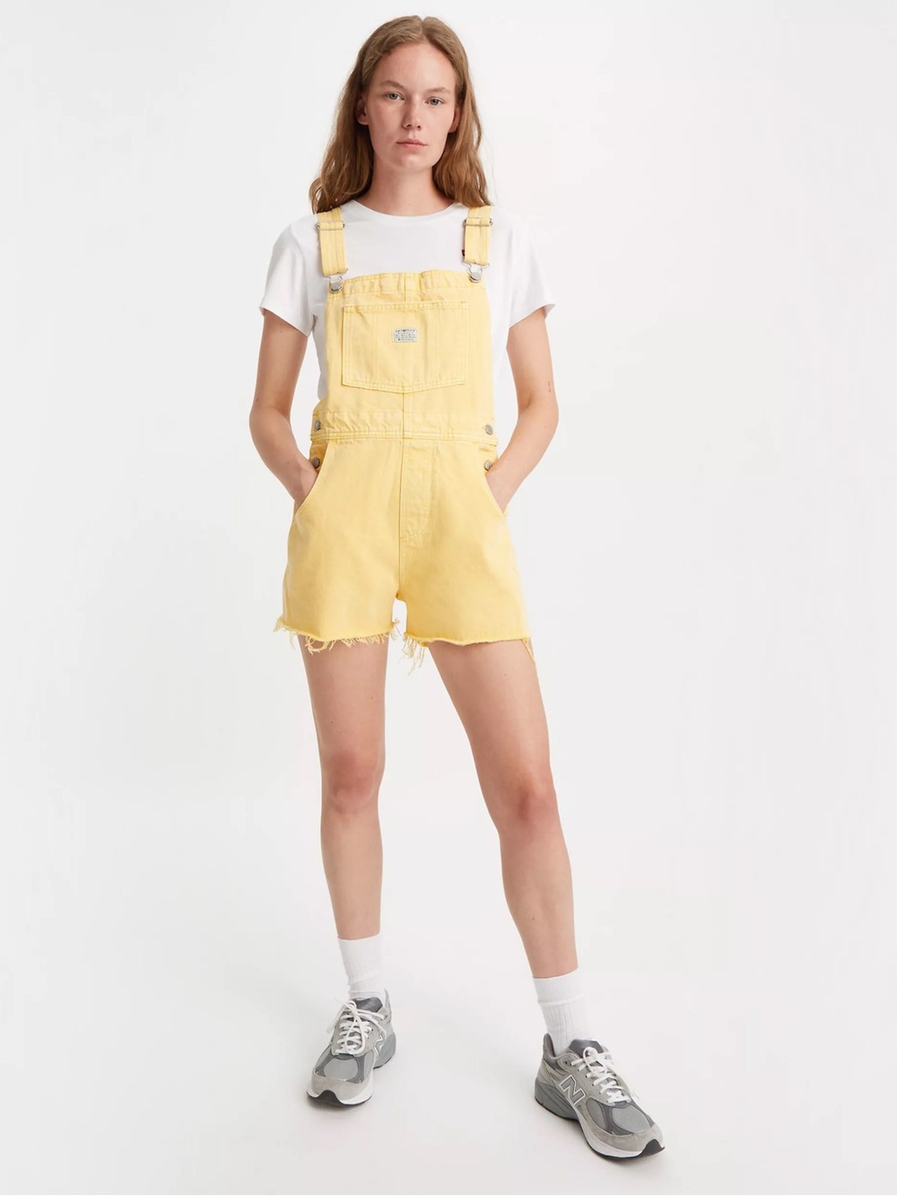 Vintage Levi Strauss Yellow Denim Short Overalls